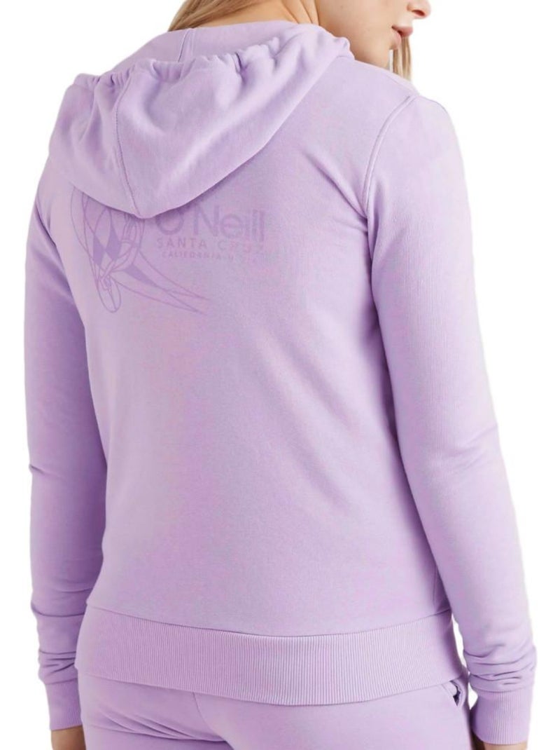 Sweat Zippé à capuche Femme O'Neill Violet - Kiabi