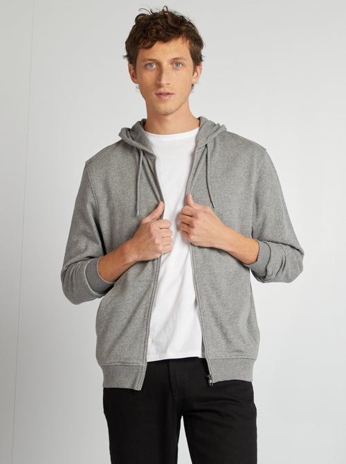 Sweat zippé à capuche - Kiabi