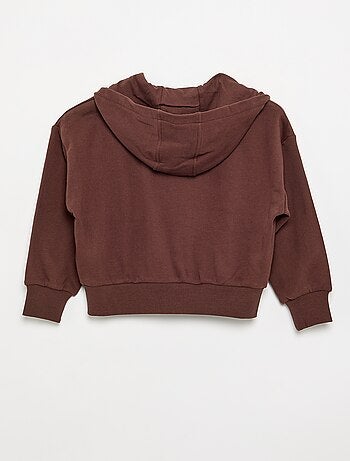 Sweat zippé à capuche