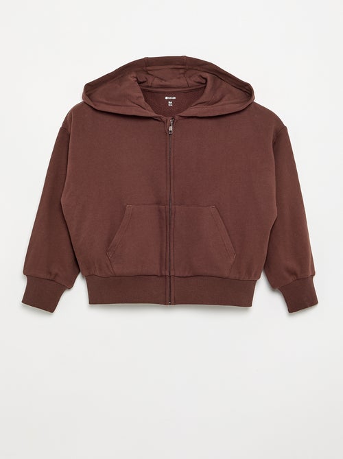 Sweat zippé à capuche - Kiabi
