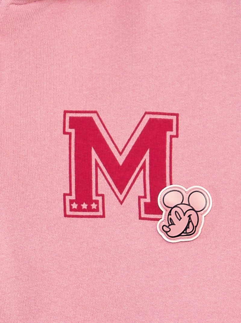 Sweat zippé à capuche 'Mickey' de 'Disney' Rose - Kiabi