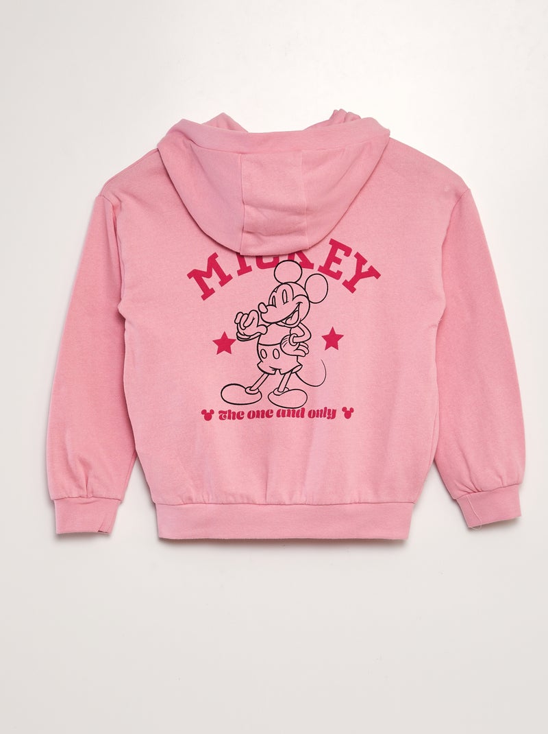 Sweat zippé à capuche 'Mickey' de 'Disney' Rose - Kiabi