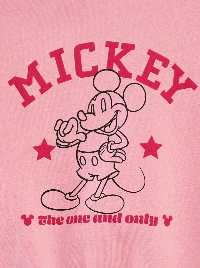 Sweat zippé à capuche 'Mickey' de 'Disney' Rose - Kiabi