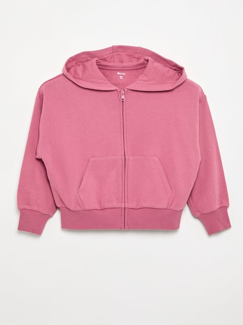 Sweat zippé à capuche - Kiabi