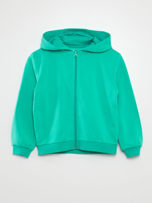 Sweat zippé à capuche - Kiabi