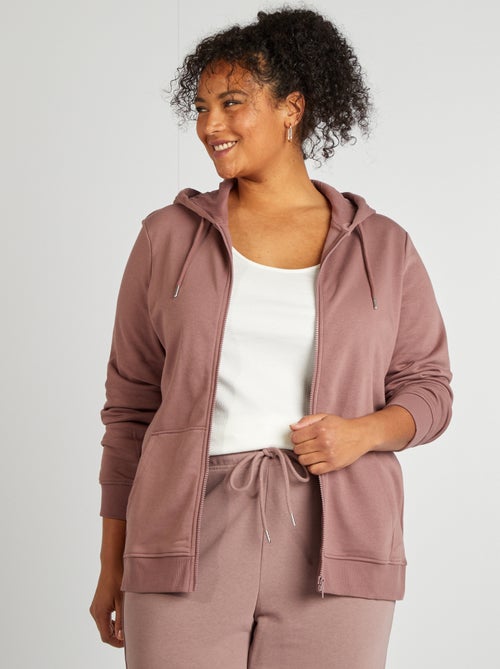 Sweat zippé à capuche - Kiabi