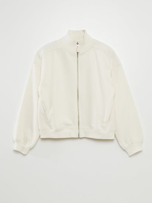 Sweat zippé à col montant - Kiabi