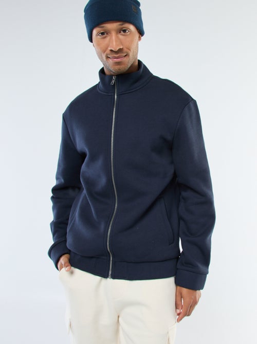 Sweat zippé à col montant - Kiabi