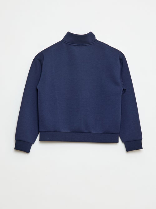 Sweat zippé à col montant - Kiabi