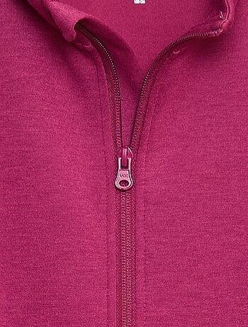 Sweat zippé à col montant