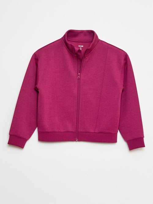 Sweat zippé à col montant - Kiabi