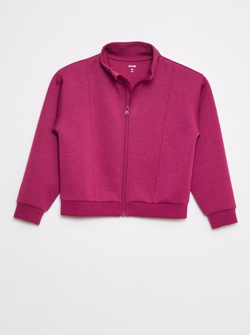 Sweat zippé à col montant - Kiabi