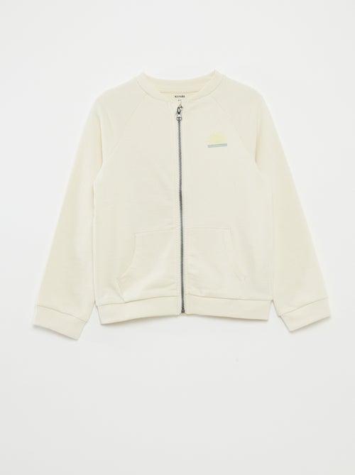 Sweat zippé à col rond - Kiabi