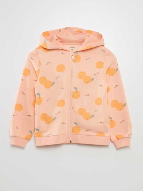Sweat zippé à imprimé - Kiabi