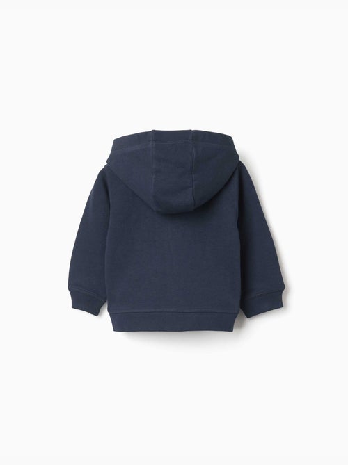 Sweat zippé avec broderie en bouclettes ZY - Kiabi