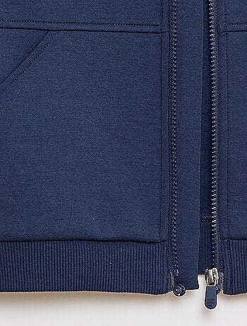 Sweat zippé avec col capuche - collection facile à enfiler