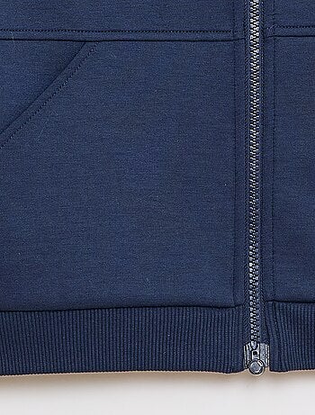 Sweat zippé avec col capuche - collection facile à enfiler