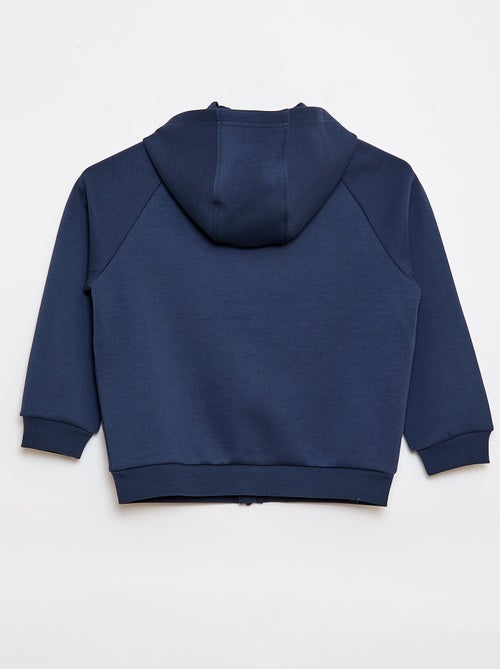 Sweat zippé avec col capuche - collection facile à enfiler - Kiabi