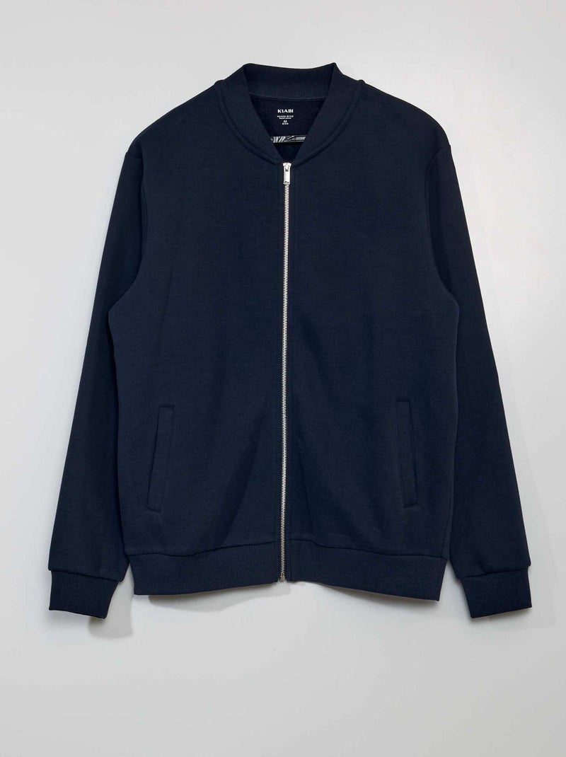 Sweat zippé Bleu - Kiabi