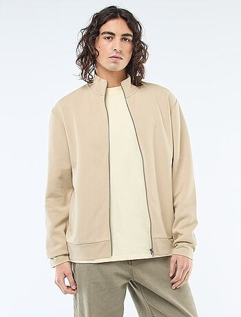 Sweat zippé col montant
