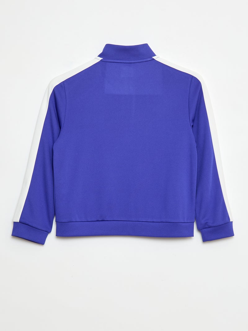 Sweat zippé col montant Bleu - Kiabi