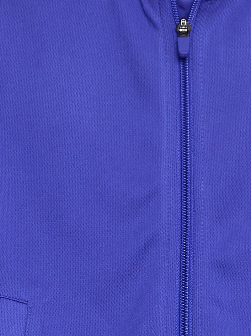 Sweat zippé col montant Bleu - Kiabi