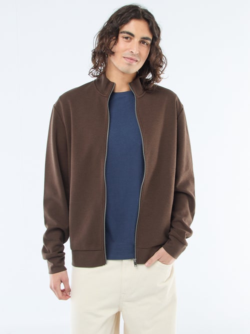 Sweat zippé col montant - Kiabi