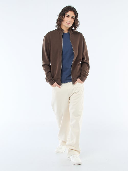 Sweat zippé col montant - Kiabi