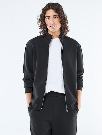 Sweat zippé col montant