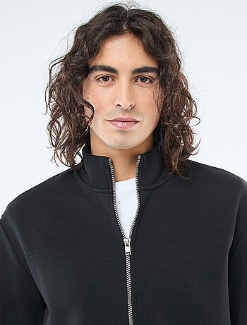 Sweat zippé col montant