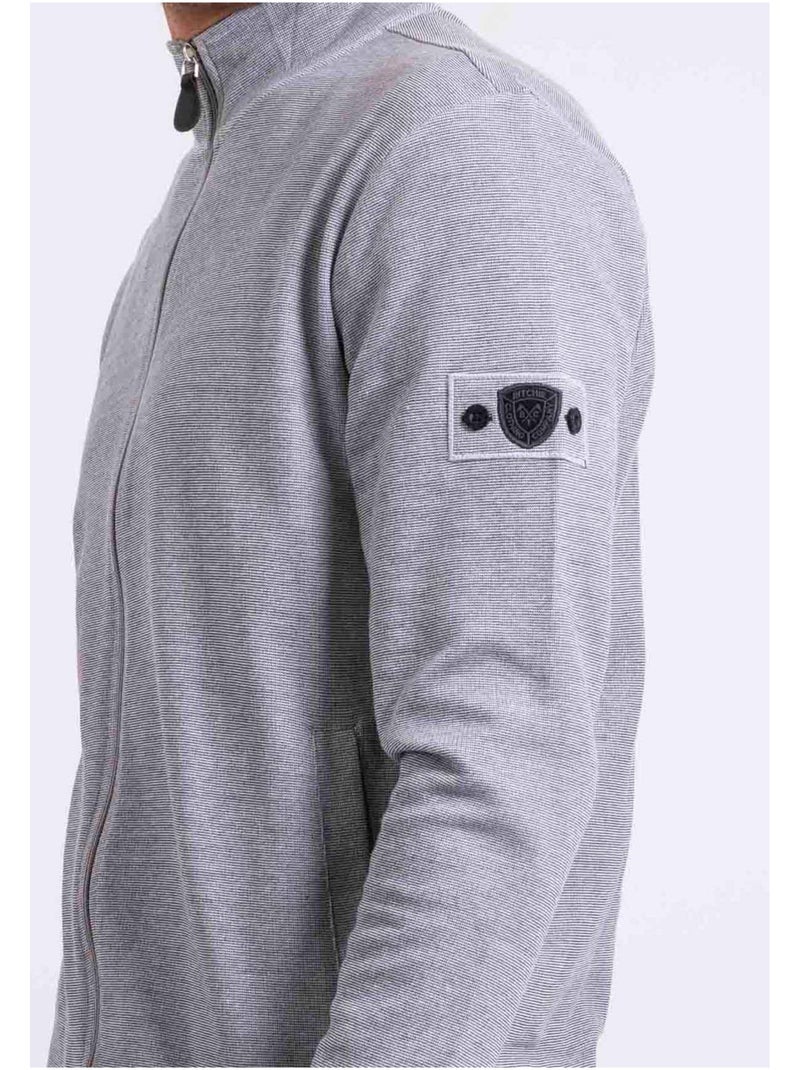 Sweat zippé col montant WESTUNION Noir - Kiabi