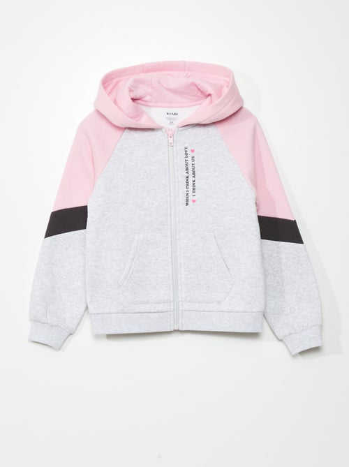 Sweat zippé color-block - Kiabi