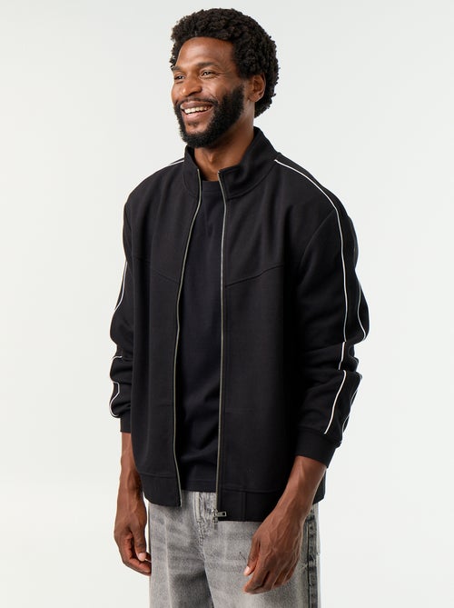 Sweat zippé en molleton - Kiabi