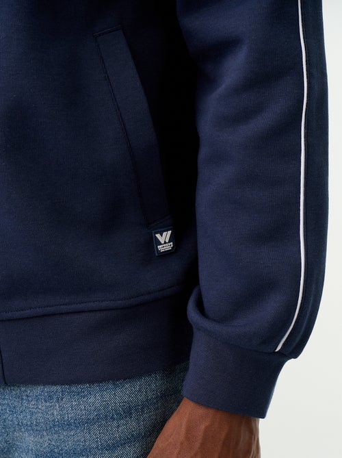 Sweat zippé en molleton - Kiabi