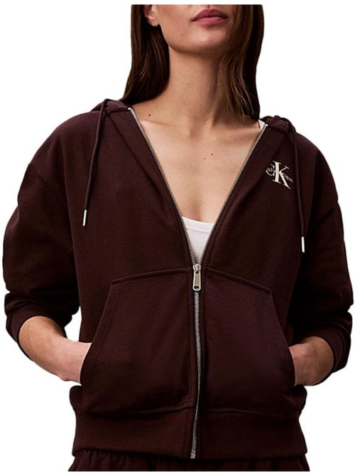 Sweat Zippé Femme Calvin Klein Jeans - Kiabi