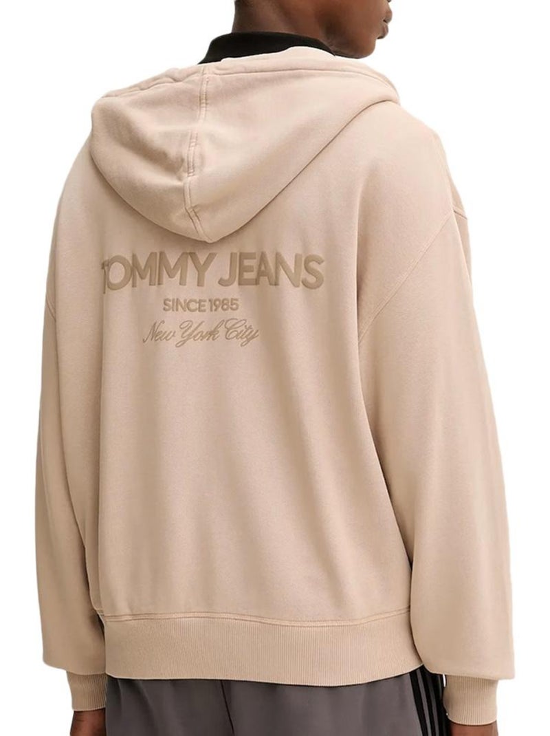 Sweat Zippé Homme Tommy Hilfiger Beige - Kiabi