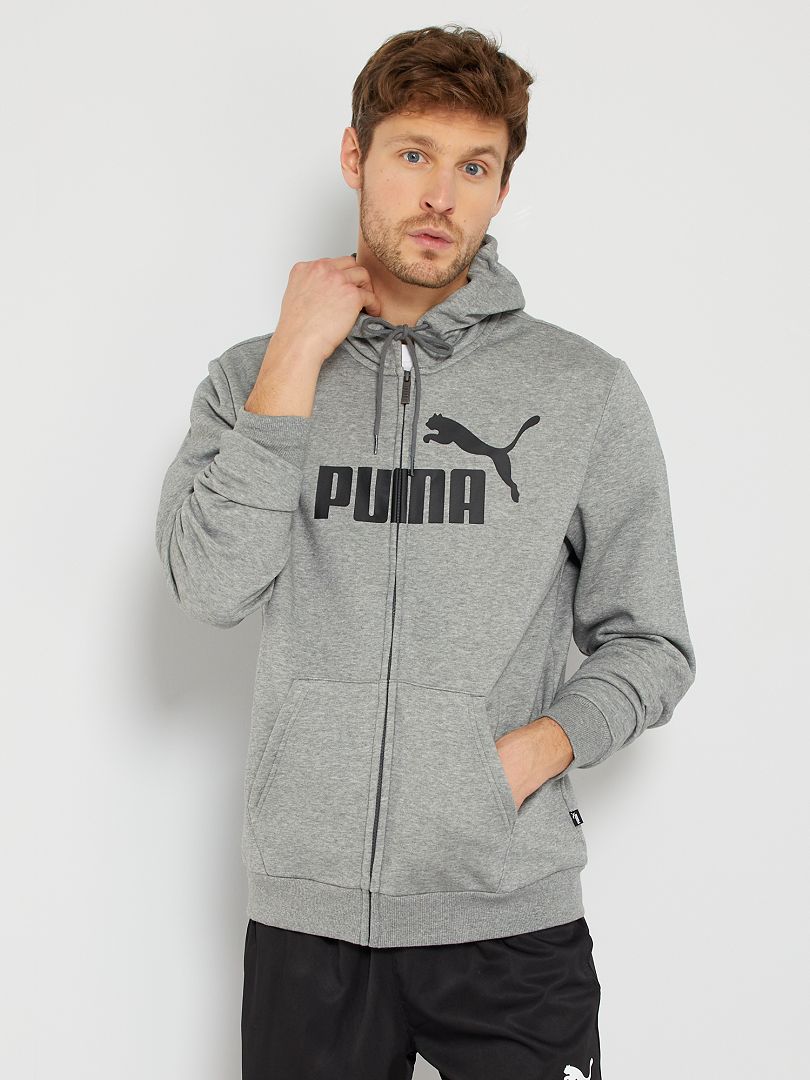 Puma - Survêtement à bande - Gris