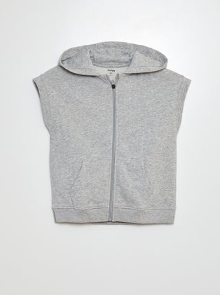 Sweat zippé sans manches