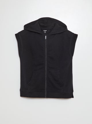 Sweat zippé sans manches
