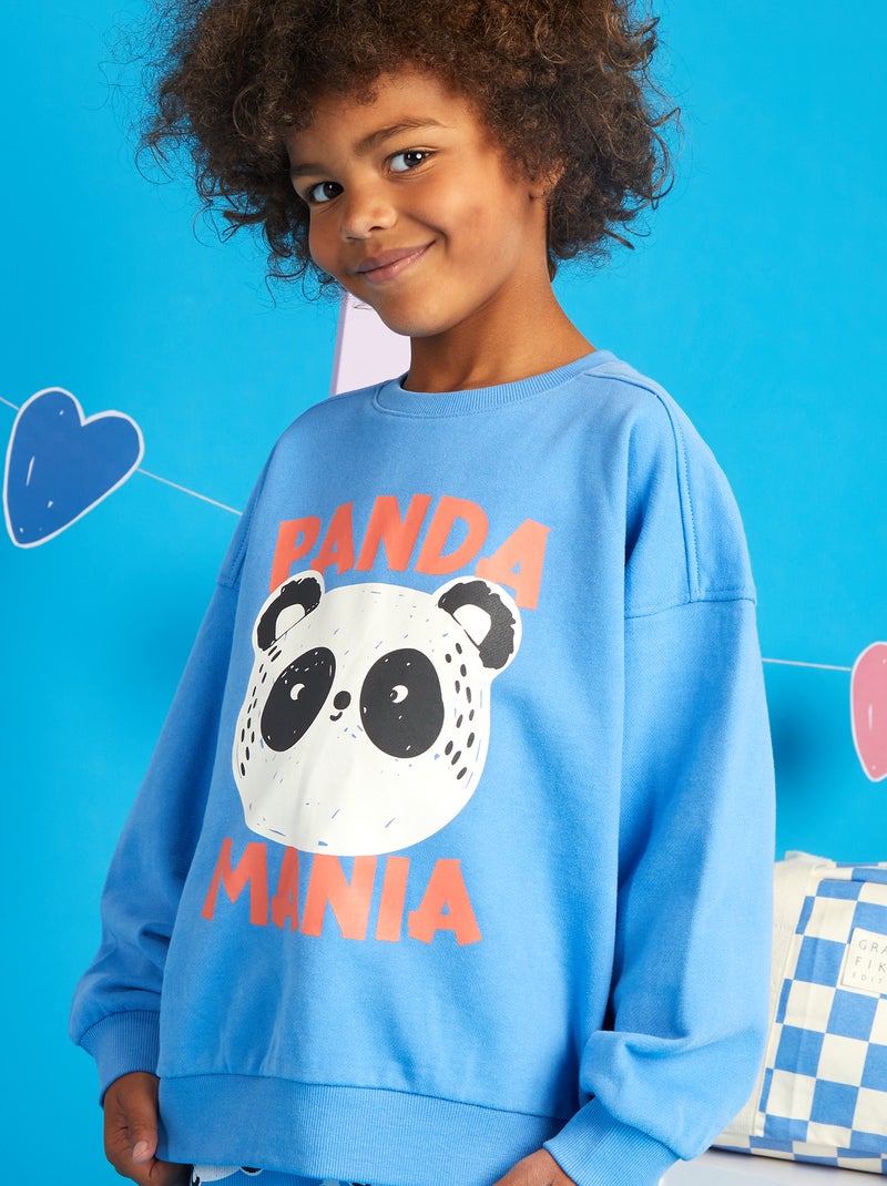 Sweater - Graphik Edition BLAUW - Kiabi