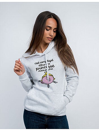 Sweater à capuche Dames - C'EST COMPLIQUÉ D'ÊTRE UNE PRINCESSE