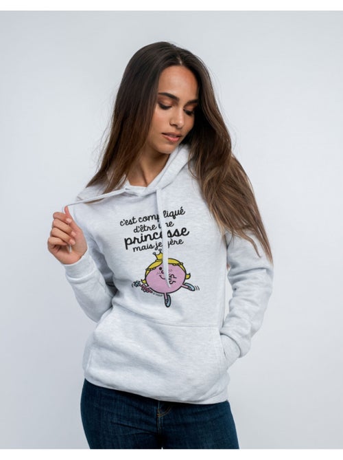 Sweater à capuche Dames - C'EST COMPLIQUÉ D'ÊTRE UNE PRINCESSE - Kiabi Sweater à capuche Dames - C'EST COMPLIQUÉ D'ÊTRE UNE PRINCESSE - Kiabi