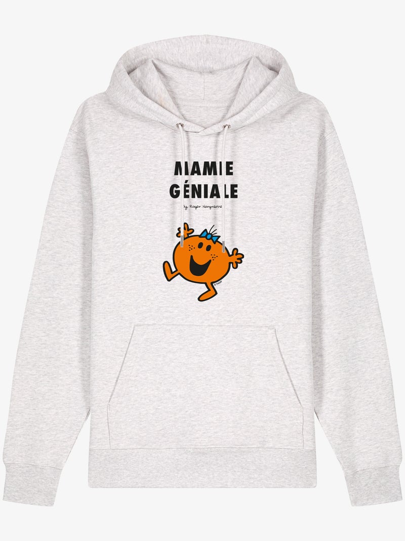 Sweater à capuche Dames - MAMIE GÉNIALE Beige - Kiabi