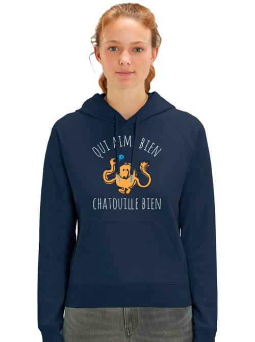 Sweater à capuche Dames - QUI AIME BIEN CHATOUILLE BIEN - Kiabi Sweater à capuche Dames - QUI AIME BIEN CHATOUILLE BIEN - Kiabi