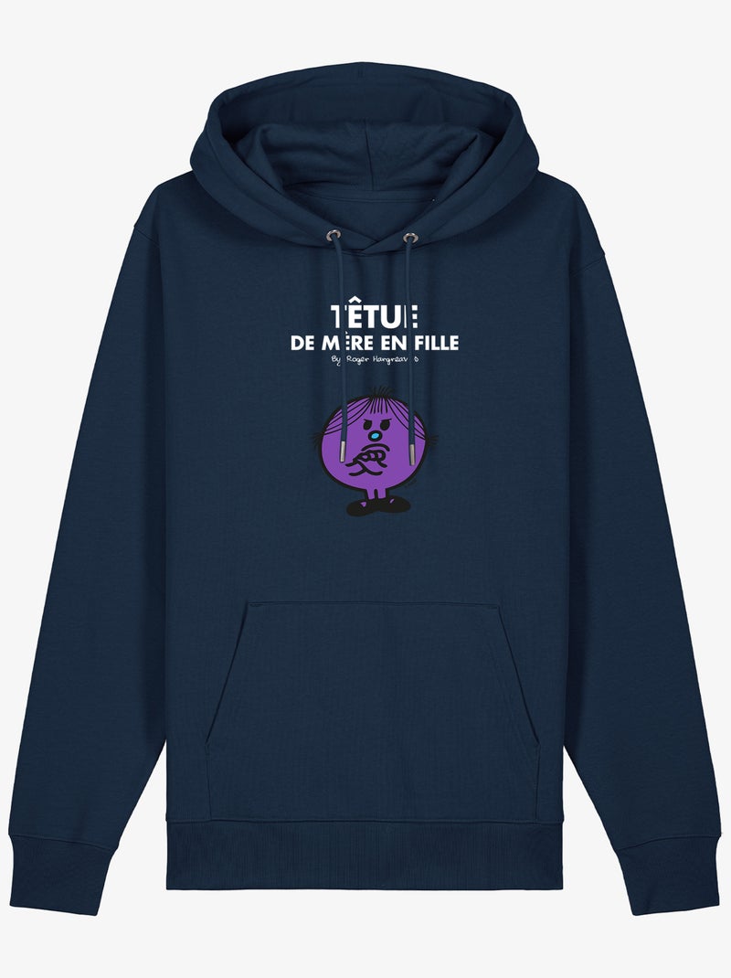 Sweater à capuche Dames - TÊTUE DE MÈRE EN FILLE Marineblauw - Kiabi