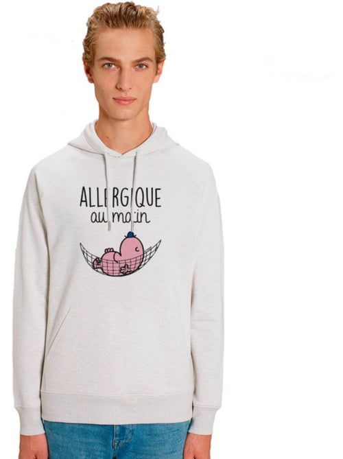Sweater à capuche Man - ALLERGIQUE AU MATIN - Kiabi Sweater à capuche Man - ALLERGIQUE AU MATIN - Kiabi