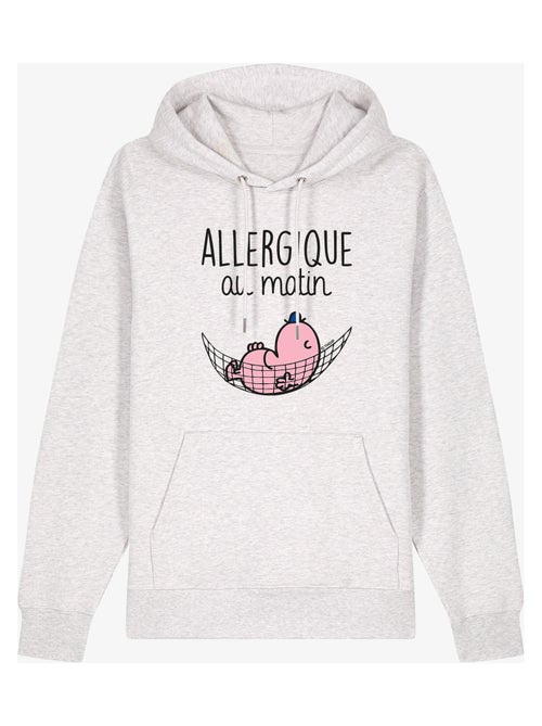 Sweater à capuche Man - ALLERGIQUE AU MATIN - Kiabi Sweater à capuche Man - ALLERGIQUE AU MATIN - Kiabi