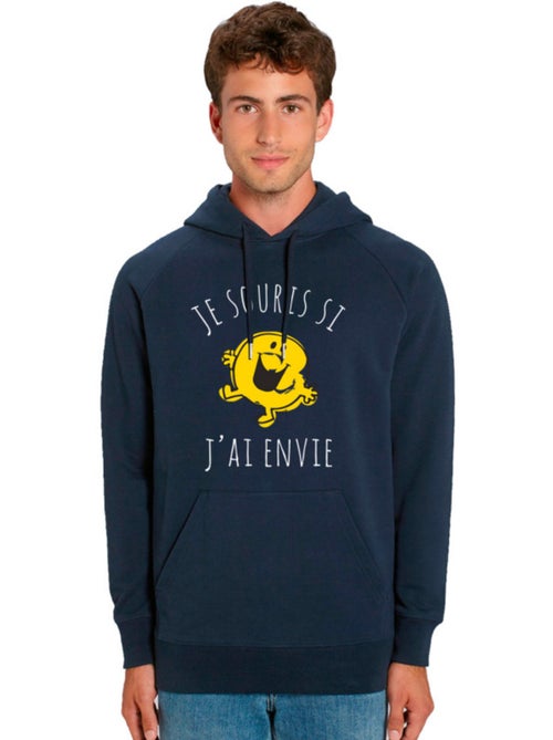 Sweater à capuche Man - JE SOURIS SI J'AI ENVIE - Kiabi Sweater à capuche Man - JE SOURIS SI J'AI ENVIE - Kiabi
