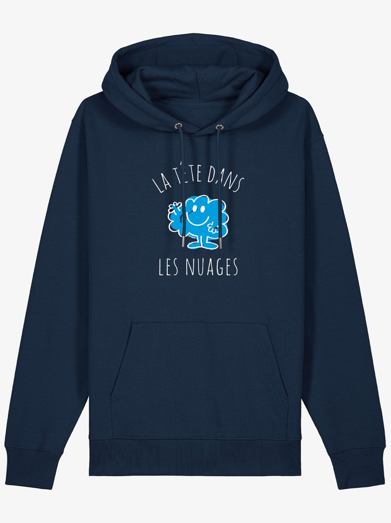 Sweater à capuche Man - LA TÊTE DANS LES NUAGES Marineblauw - Kiabi