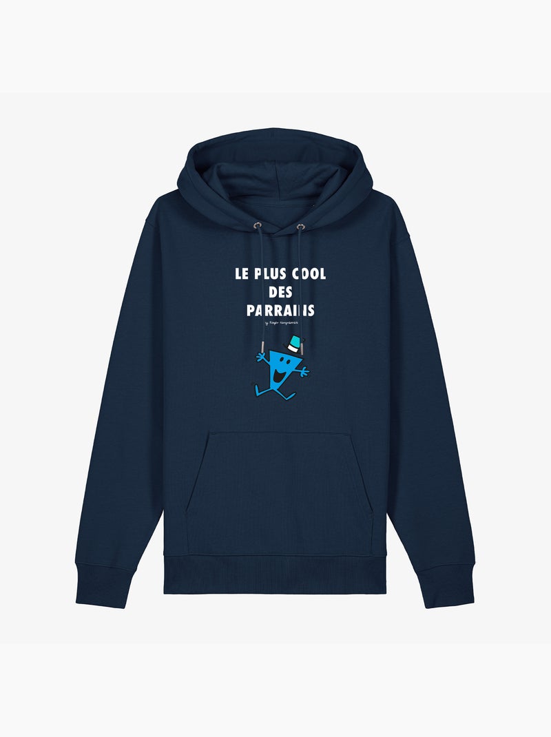 Sweater à capuche Man - LE PLUS COOL DES PARRAINS 2 Marineblauw - Kiabi